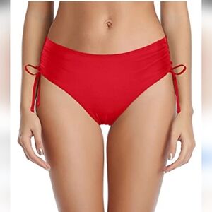NWT Tempt Me Lipstick Red Bikini Bottoms